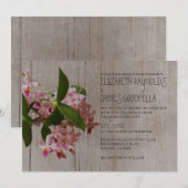 Invitations de mariage d'orchidées de Phalaenopsis (Devant / Derrière)
