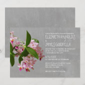 Invitations de mariage d'orchidées de Phalaenopsis (Devant / Derrière)