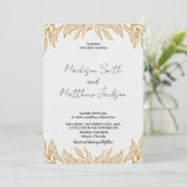 Invitations de mariage du blé (Debout devant)