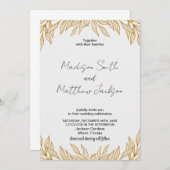 Invitations de mariage du blé (Devant / Derrière)