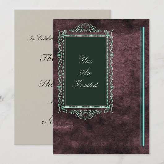 Invitations de mariage du cadre d'image (Devant / Derrière)