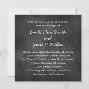 Invitations de mariage du Carré du tableau de bord
