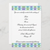 Invitations de mariage du concepteur (Devant / Derrière)