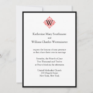 Invitations de mariage du concepteur