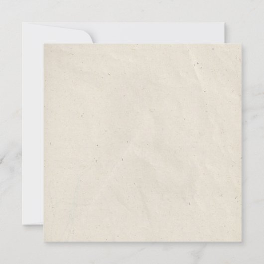 Invitations de mariage du cône de pin blanc (Dos)