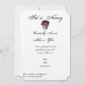 Invitations de mariage du crâne - Jusqu'à la mort (Dos)