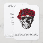Invitations de mariage du crâne - Jusqu'à la mort (Devant / Derrière)