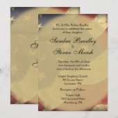 Invitations de mariage du drapeau américain (Devant / Derrière)