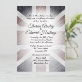 Invitations de mariage du drapeau britannique en d (Debout devant)
