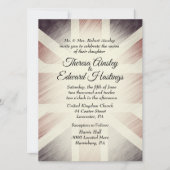 Invitations de mariage du drapeau britannique en d (Devant)