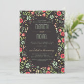 Invitations de mariage du printemps du jardin (Debout devant)