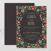 Invitations de mariage du printemps du jardin (Devant / Derrière)