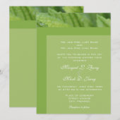 Invitations de mariage du printemps et de l'été à (Devant / Derrière)