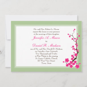Invitations de mariage du printemps   Pink Dogwood