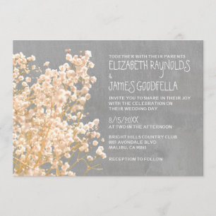 Invitations de mariage du souffle du bébé