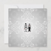 Invitations de mariage d'une mariée de squelette g (Dos)