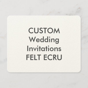 Invitations de mariage ECRU 110lb 5,5 pouces x 4,2