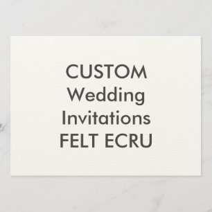 Invitations de mariage ECRU 110lb 7,5 po x 5,5 po
