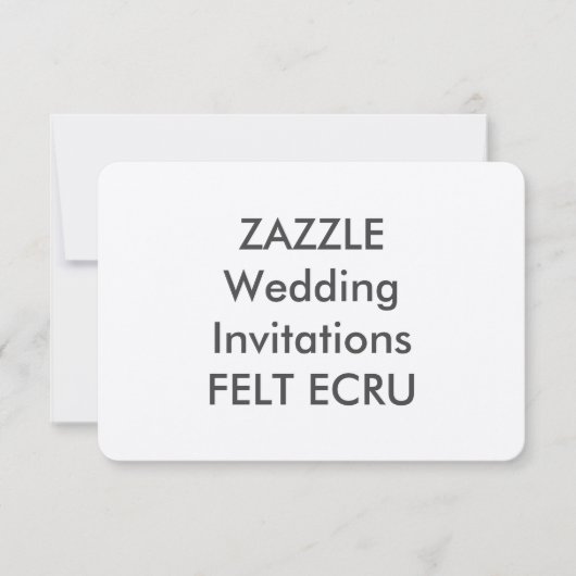 Invitations de mariage ECRU 5" x 3,5" (Devant)