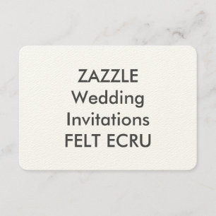 Invitations de mariage ECRU 5" x 3,5"