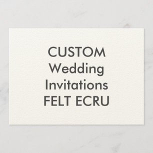 Invitations de mariage ECRU 7" x 5"