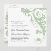 Invitations de mariage élégantes (Devant / Derrière)