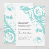 Invitations de mariage élégantes (Devant / Derrière)