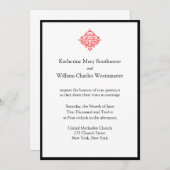 Invitations de mariage élégantes (Devant / Derrière)
