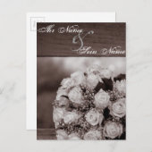 Invitations de mariage élégantes 12 (Devant / Derrière)