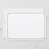 Invitations de mariage élégantes à la frontière de (Dos)