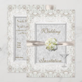 Invitations de mariage élégants (Devant / Derrière)