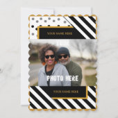 Invitations de mariage en bande Confetti personnal (Dos)