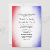 Invitations de mariage en bande patriotique (Devant)
