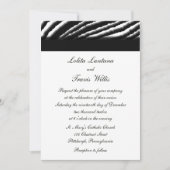 Invitations de mariage en bande Zebra (Devant)