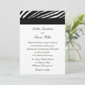 Invitations de mariage en bande Zebra (Debout devant)