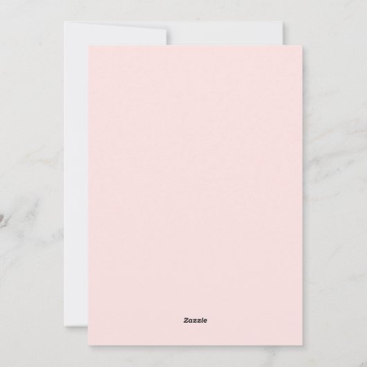 Invitations de mariage en espagnol rose (Dos)