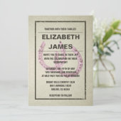 Invitations de mariage en fer à cheval (Debout devant)
