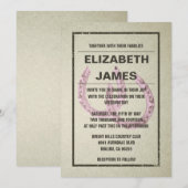 Invitations de mariage en fer à cheval (Devant / Derrière)