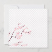 Invitations de mariage en fleurs de cerisiers (Dos)