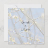 Invitations de mariage en fleurs du printemps (Dos)