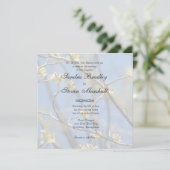 Invitations de mariage en fleurs du printemps (Debout devant)
