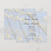 Invitations de mariage en fleurs du printemps (Devant / Derrière)