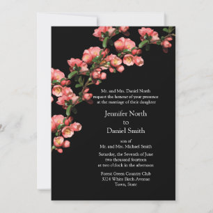 Invitations de mariage en fleurs du printemps
