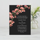 Invitations de mariage en fleurs du printemps (Debout devant)