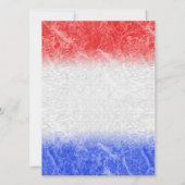 Invitations de mariage en marbre rouge blanc et bl (Dos)