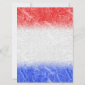 Invitations de mariage en marbre rouge blanc et bl (Dos)