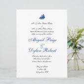 Invitations de mariage "en mer" (Debout devant)