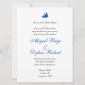 Invitations de mariage "en mer" (Devant)