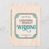 Invitations de mariage en or noir violet (Devant / Derrière)