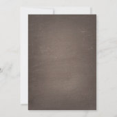 Invitations de mariage en tableau de bord rose et (Dos)